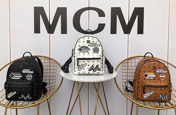 MCM Victory Patch Stark賽車手制服貼花裝飾雙肩背包