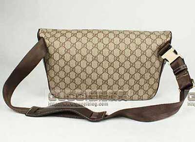 GUCCI<a href=/tag/pinpai/guqicn.html target=_blank class=infotextkey>古奇</a>男包 新款咖啡男士腰包211110咖FPVC