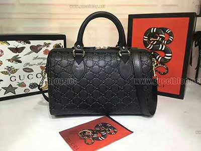 gucci 真皮手工壓雙G speedy bag