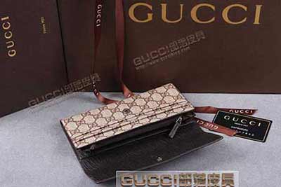 gucci 203861 啡PVC啡皮 古馳pvc錢包