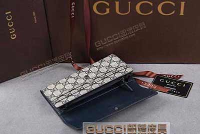 gucci 203861 藍(lán)PVC藍(lán)皮 古馳pvc錢包