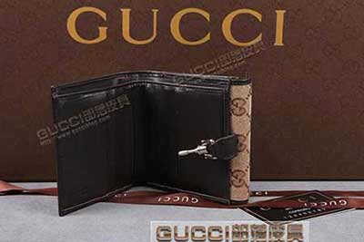 gucci 220353 帆布錢(qián)包 杏布粉紅 啡色 古銅 米白