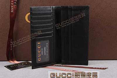 gucci 245887 黑光膠 古馳pvc錢(qián)包