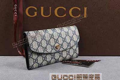 gucci 256926 藍PVC藍皮 古馳pvc錢包