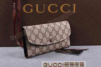 gucci 256926 啡PVC啡皮 古馳pvc錢包