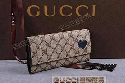 gucci 323223 啡PVC深藍(lán)色 古馳pvc錢包