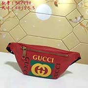 gucci古馳GUCCI新款 世界矚目的包包——Gucci print leather 隨性別致的腰包宛如實用的飾品 為時髦人士輕裝出行注入別樣活力款號: 527792尺寸：寬22*高13*側(cè)寬5.5