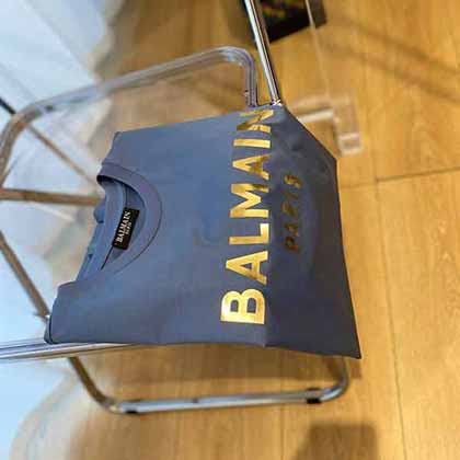 巴爾曼（Balmain）英文字母LOGO印花短