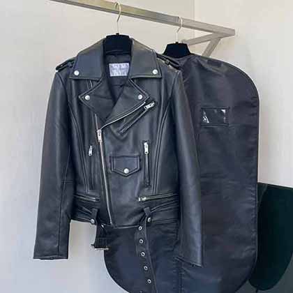 SAINT LAURENT 圣羅蘭21新款帥氣機車款皮衣