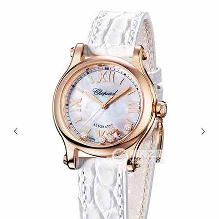 NR副本蕭邦CHOPARD快樂系列鱷魚皮女表