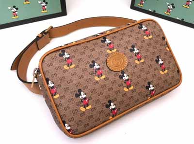 gucci Disney米奇圖案男女通用腰包602695